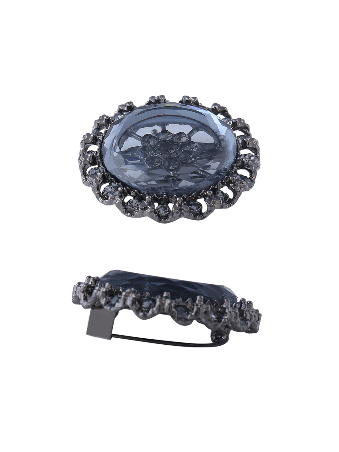 Decorative Round Shape Elegant Disc Brooch Pin