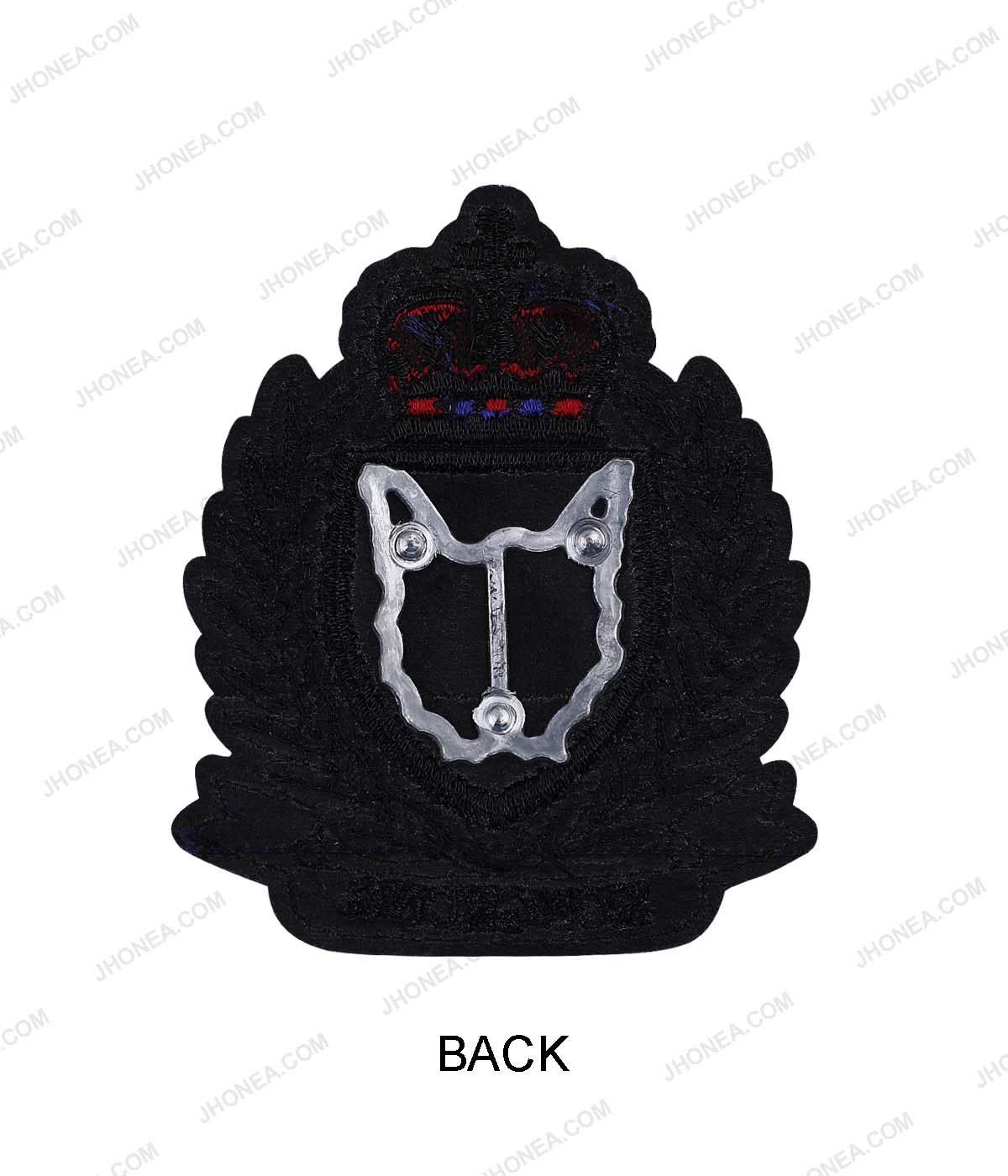 Royal Eagle Metal Crest Patch for Heavy Embellishing Clothes