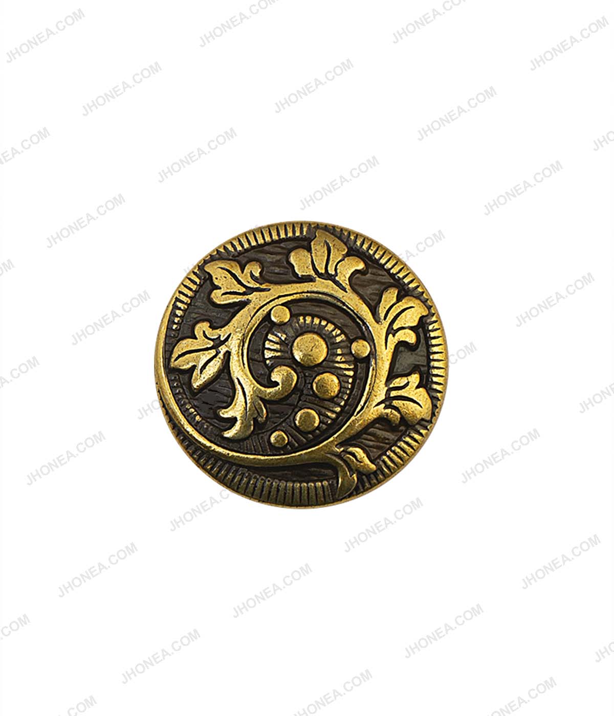 Beautiful Floral Motif Vintage Antique Brass Sherwani Buttons