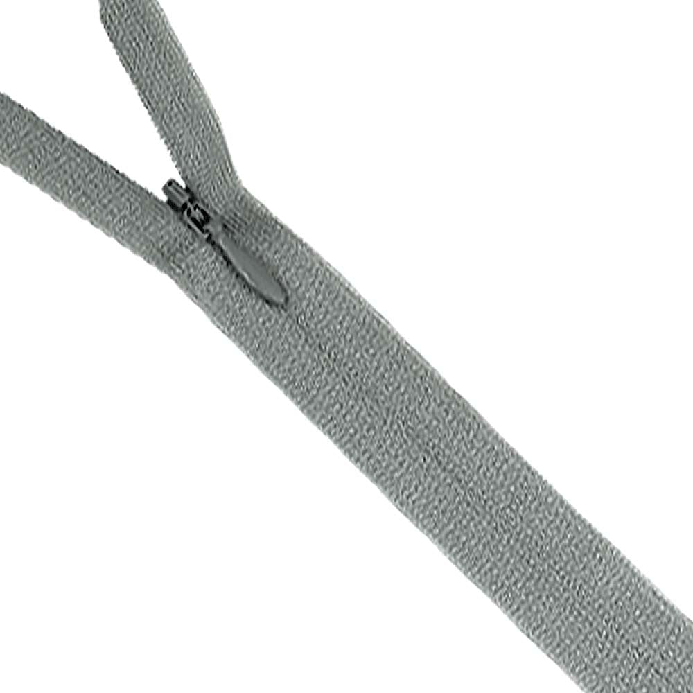 YKK- #2 Tailor's Choice Invisible Concealed Closed-End YKK Zipper in Light Grey Colour