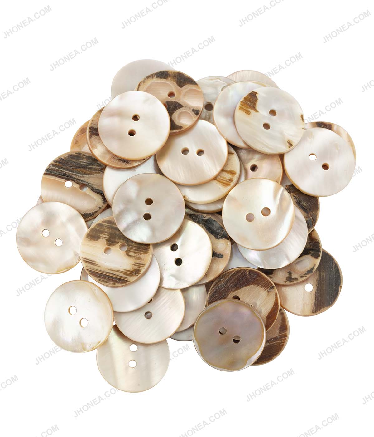 Glossy & Shiny Pearlescent White Shirt Buttons for Shirts/Blazers