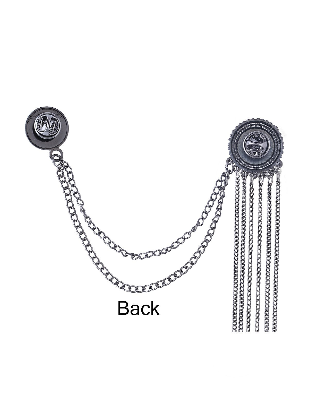 Classic Coin Design Chain Hanging Unisex Brooch - Jhonea Accessories