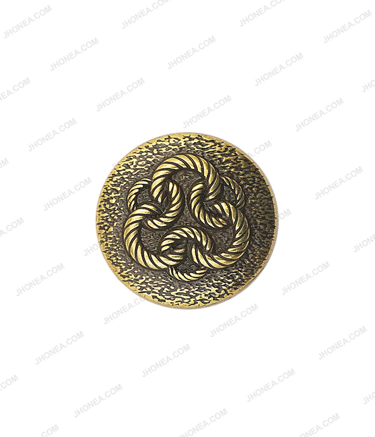 Celtic Design Antique Metal Shank Button for Men's Clothing