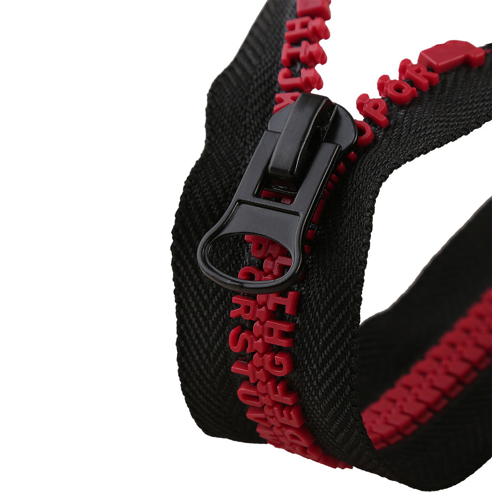 Sporty Closed-End Molded Plastic Alphabet Zipper