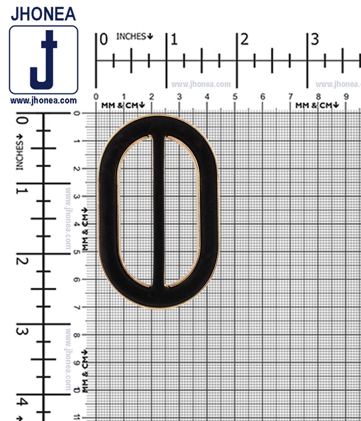 Fashion Shiny Gold with Black Velvet Sliding Buckle for Men/Women