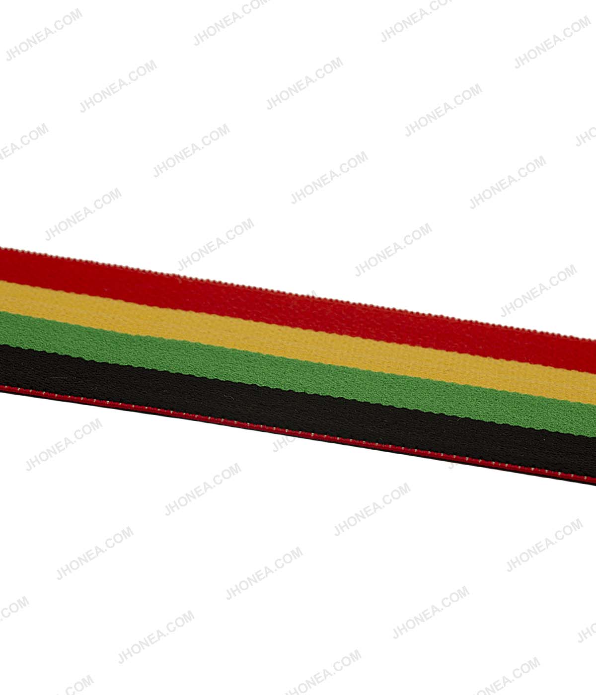 Rasta Multicolor 5cm (2inch) Striped Woven Elastic