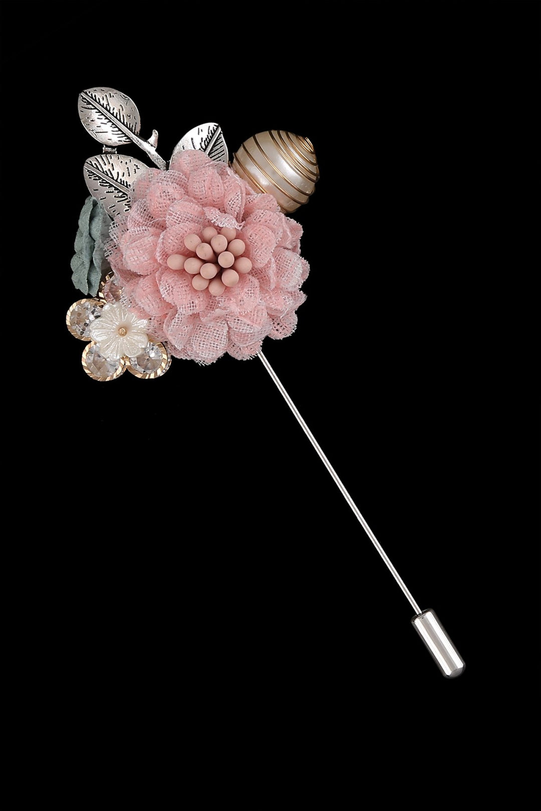 All In One Decorative Flower Lapel Pin