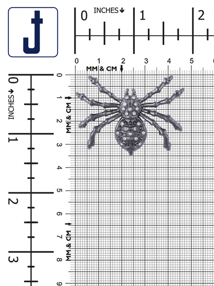 Creepy Designer Spider Insect Brooch