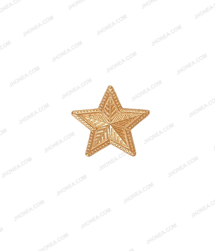 Engraved Star Design Iron On Hot Fix for Blazers