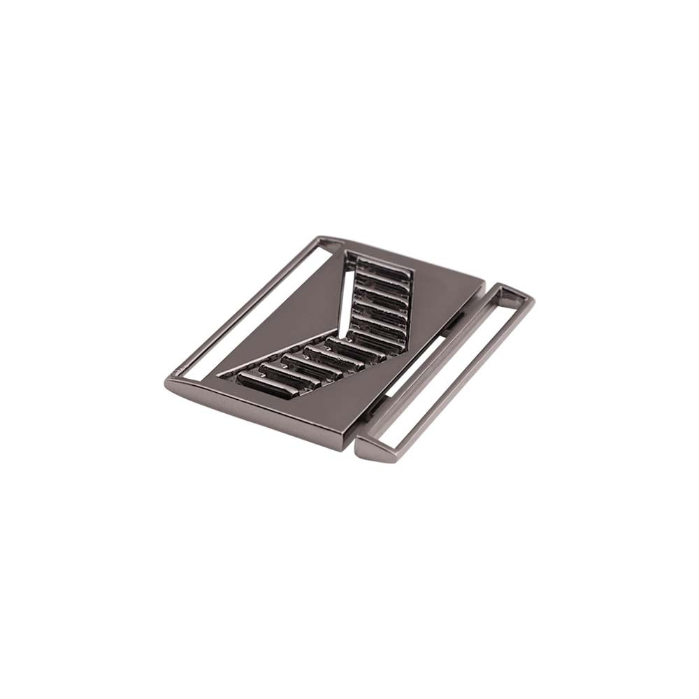 Shiny Black Nickel Clasp Belt Buckle for 4cm Belts