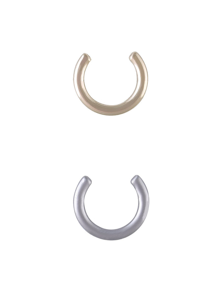 Horseshoe Shape Classic Half-Ring Button