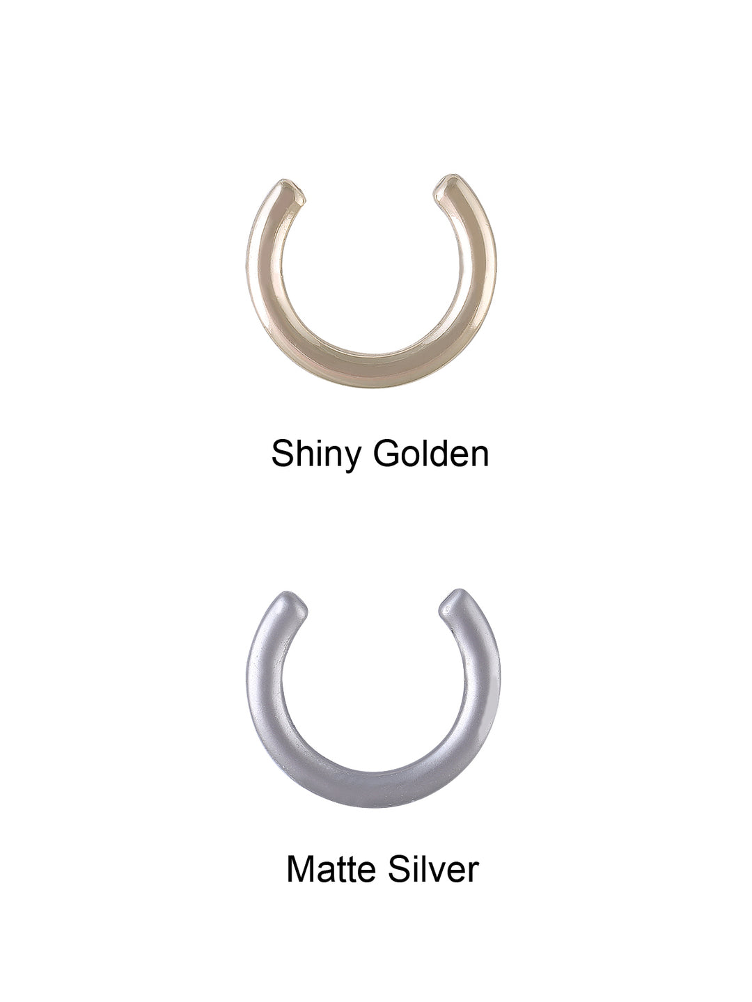 Horseshoe Shape Classic Half-Ring Button