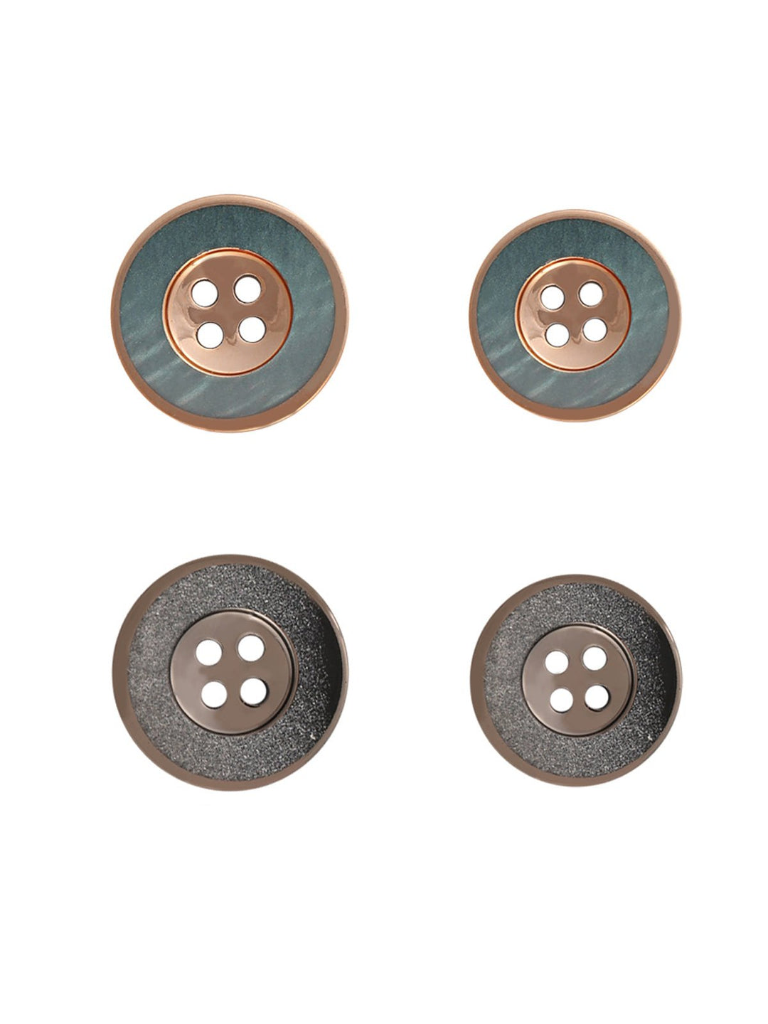 Fancy Rounded Rim 4-Hole Coat Button