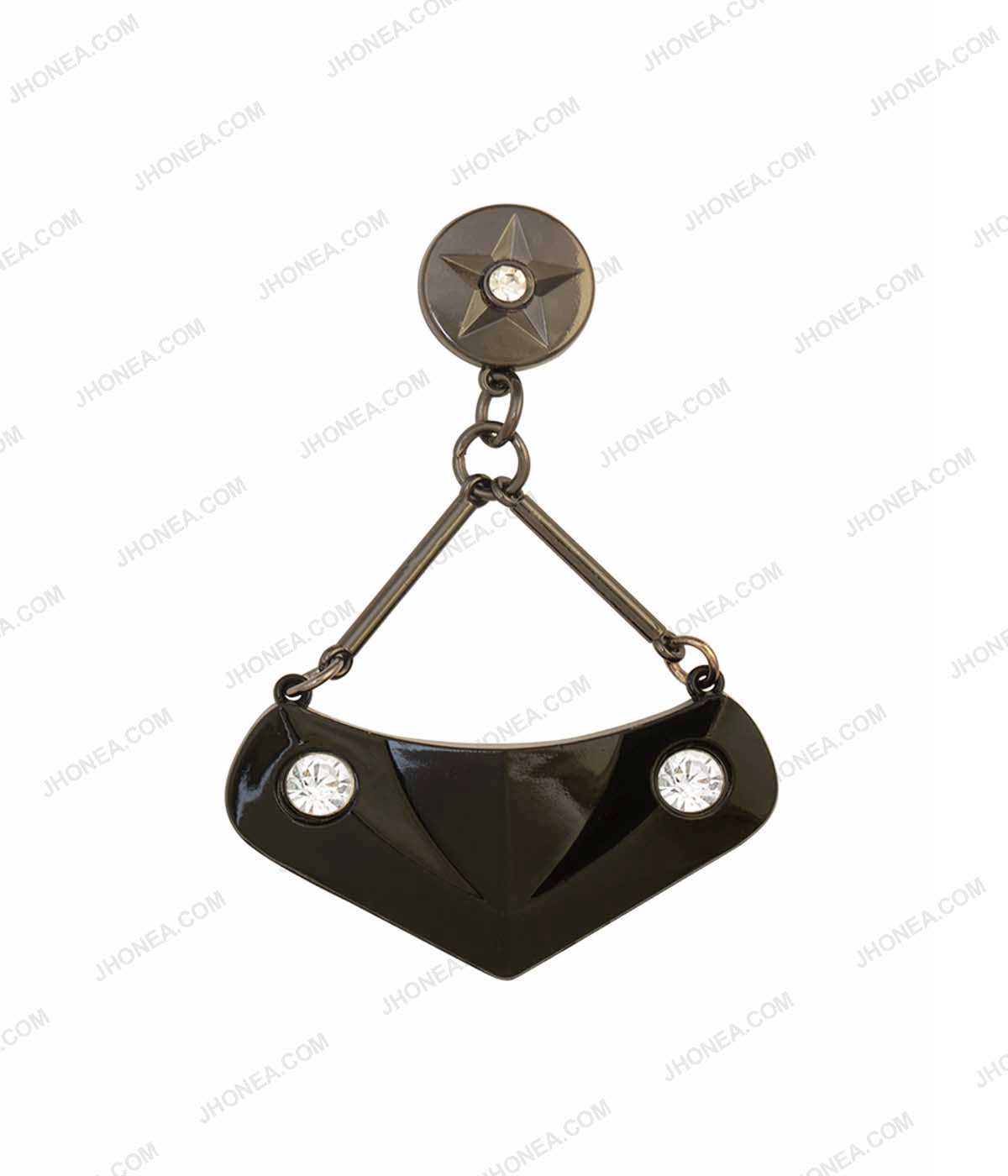 Unique Style Black Hanging Jewelry Brooch for Dresses