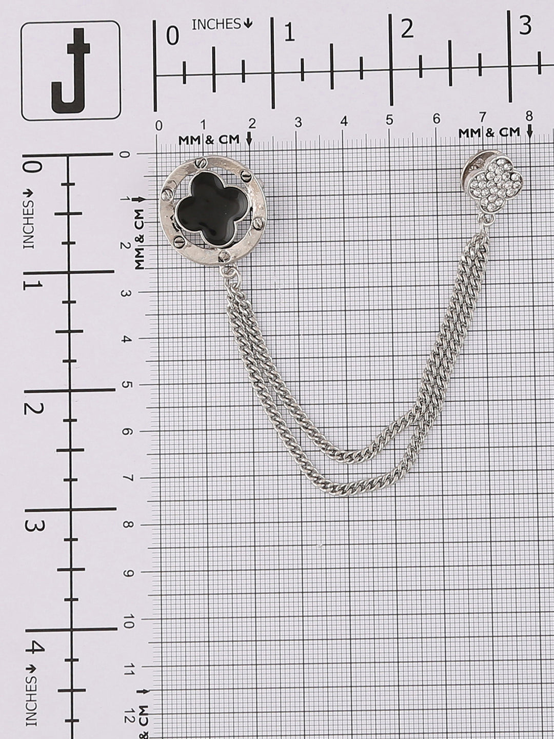Shiny Silver Charming Fashionable Chain Pin Brooch