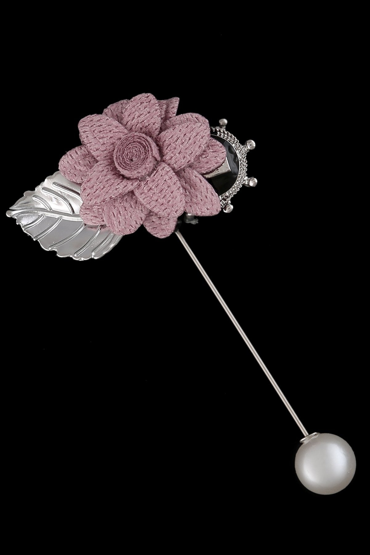 Fabric Flower Cluster Design Decorative Lapel Pin
